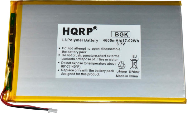 HQRP Battery Compatible with RCA 10-Inch Viking Pro RCT6303W87, 3.7v 4Ah 4600mAh