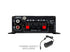 Kinter MA170+ 2-Channel Mini Amplifier, 2 x 18 W, RCA Input, with 12V 3A Power Supply, Black