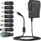 SoulBay 12V 2A Power Supply Regulated 12 Volt DC Adapter with 8 Tips, 8.2FT Cord