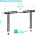 22 Lbs, PEGZONE Soundbar TV Mount Compatible with Sonos Arc & Sonos Arc Ultra,Hold Soundbar Mount for TV for Surround