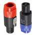 4-Pole 4Pin NL4FC Connector, Ohm Plug Speaker Audio Cable Adapter Compatible with Neutrik Speakon (5pcs Orange + 5pcs