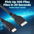 QCEs External Hard Drive Cable to USB C - 3.3FT for WD My Passport, Compatible with iPhone, MacBook, PC