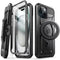 SUPCASE iPhone 15 Plus Case with Stand, Compatible with MagSafe, Built-in Screen Protector, Black