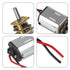 DWEII 4Pcs N20 3V-6V Mini Micro Gear Motor DC Slow Speed Full Metal Gearbox DIY Robot Car DIY Engine Toys