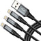 Dasku 3ft Lightning Cable 3-Pack: Heavy Duty Nylon Braided iPhone Charger for 14/13/12/11 Pro Max/X/Xs/Xr/8 Plus/7/6S