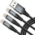 Dasku 3ft Lightning Cable 3-Pack: Heavy Duty Nylon Braided iPhone Charger for 14/13/12/11 Pro Max/X/Xs/Xr/8 Plus/7/6S
