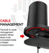 ERA100 Shelf Wall Mount, Black, Compatible with Sonos ERA 100 Speaker, Bracket and Cord Management