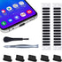 5PCS USB C Dust Plug & 28x Phone Speaker Mesh Dustproof Net for iPhone 15 Pro Max, Samsung Galaxy, Anti Dust Kit