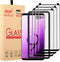 3D Curved Tempered Glass Screen Protector for Galaxy S9 Plus - 3 Pack with Easy Installation Tray, Case Friendly.