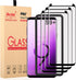 3D Curved Tempered Glass Screen Protector for Galaxy S9 Plus - 3 Pack with Easy Installation Tray, Case Friendly.