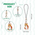 Kawaii Alloy Phone Strap Charms Pendants Decoration for Cell Phone Keychain Bag