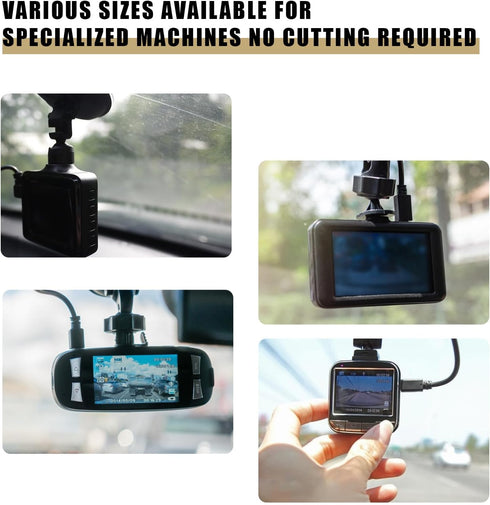 Tucnoeu 8Pcs Dashcam Windshield Sticke Clear Electrostatic Stickers Sticker Shield for Windshields,Prevent Scratching