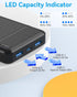 AsperX Portable Phone Charger 15000mAh, 22.5W Fast Charging USB C Battery Pack for iPhone 14/13, iPad, Samsung (Black)