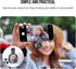 WOWNOVA 2.36" Clip Selfie Mirror for Phone Back Camera - Live Streaming, Vlogging, HD Reflective Clip Compatible