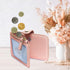 M-Plateau Stick-On Phone Wallet, PU Leather Card Holder with Zipper Coin Pocket for iPhone and Case