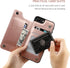 OT ONETOP Wallet Case for iPhone 7 Plus/8 Plus, Premium PU Leather, Card Holder, Kickstand, Shockproof Cover (Rose Gold)