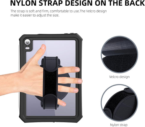 VGGNUU 9-11 Inch 6/7 Tablet Stand with Hand Strap - Universal Tablet Hand Strap Holder & Loop Fastening Handle Grip