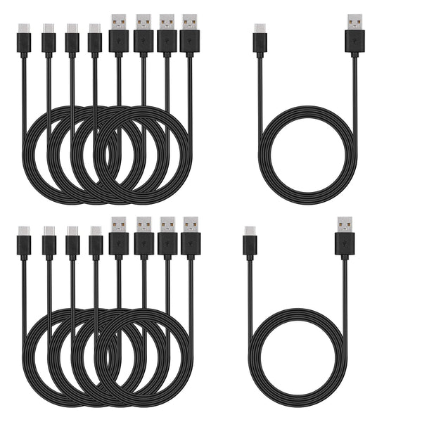 Smays USB C Cable Bulk, 6ft 10-Pack Type C Phone Charger Cord