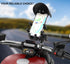 iMESTOU Anti-Vibration Motorcycle Phone Mount, Shock Damping Cellphone Holder with 720° Rotatable 1" Ball Base