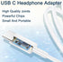 USB C to 3.5mm Female Headphone Jack Adapter 2 Pack, Type C to Aux Audio Dongle Cable for iPhone 15 Series