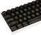 Fogruaden 61 Keys Black Clear Keycap Set, OSA Profile Transparent PC Material Keycaps, Compatible with 61 Key Cherry