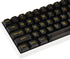 Fogruaden 61 Keys Black Clear Keycap Set, OSA Profile Transparent PC Material Keycaps, Compatible with 61 Key Cherry