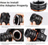 K&F Concept Lens Mount Adapter MD-NEX IV for Minolta Rokkor Lens and Sony E Mount Camera Body