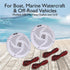 Pyle Marine Speakers - 5.25 Inch 2 Way Waterproof Outdoor Audio System, 180 Watt Power, 1 Pair, White