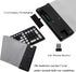 Wireless Silicone Keyboard, Portable Foldable Roll Up Soft Rubber Keyboard for PC, Laptop, and Travel (Black and Gray).