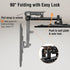 ELIVED Flip Down Ceiling TV Mount for Most 14-40 Inch TVs, Height Adjustable Full Motion Bracket 360° Swivel, Max VESA