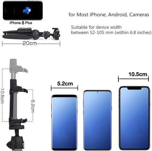 bluehorn Selfie Stick, Portable 40 Inch Aluminum Alloy Selfie Stick Phone Tripod with Wireless Remote Shutter,