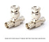 THE CIMPLE CO BNC T Adapter - T-Shaped Coax Splitter, 1 Male to 2 Female Ports - 4 Pack