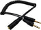 Qaoquda 3.5mm Female to 2 Male Spring Headphone Y Splitter Cable, Coiled for Home/Car Stereo & Speakers