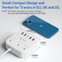 Unidapt European Plug Adapter, US to UK Europe Power Strip with 4 USB Ports, 3 AC Outlets, 5ft Extension Cord, Wall