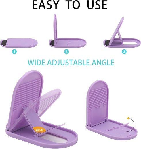 Cell Phone Stand, 6pack Portable Foldable Desktop Holder Adjustable Universal Multi-Angle Cradle for Desk Tablet iPad