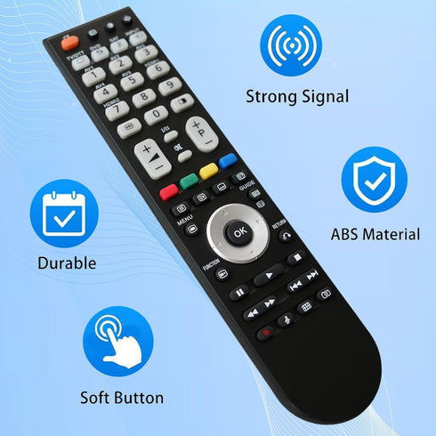 Replacement Remote Control for Hitachi P50H401, P55H401, CLU-4372UG2 LCD LED HDTV