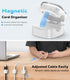 MoKo 6 Pack Magnetic Cable Clips, Under Desk Cable Management, Adhesive Magnetic Cord Holder, Magnetic Cord Organizer