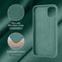 Cordking iPhone 11 Case: Silicone Ultra Slim Shockproof with Soft Anti-Scratch Microfiber Lining - 6.1 inch Midnight