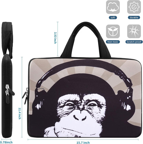 iColor Neoprene Laptop Handle Bag for 14 15 15.4 15.6 inch Dell Lenovo Toshiba HP Chromebook ASUS Acer