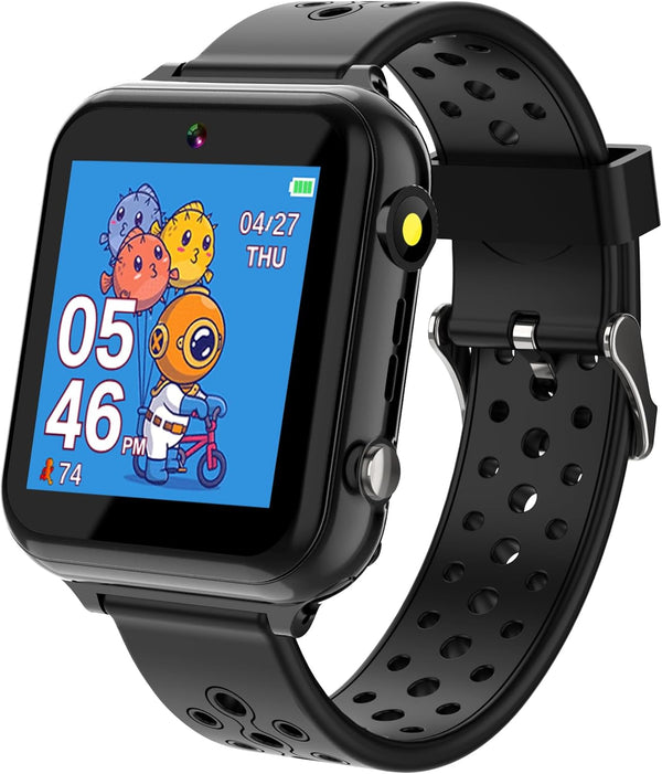 Kids Smart Watch Phone with SOS, 10 Stories, 24 Puzzle Games, Pedometer Alarm Clock for Boys Girls Gift