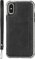 Cavor for iPhone X Wallet Case, Card Holder for Women Men, Shockproof Leather Case with Credit Card Holders, Black