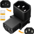 Vellcon 320 C14 C13 90 3Pole 90Degree IEC to Power Adapter PDU Plug/Socket Down Degree Wall-Mounted LCD TV AC Connector