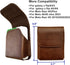 for Samsung Galaxy Z Flip 5/4/3 Belt Holster Phone Case, Leather Phone Pouch, Belt Clip Phone Holder for Motorola Razr
