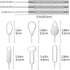 Qianyu 17 Set, PCS SIM Card Removal Tool Stainless Steel Phone Tray Opener Pin SIM Card Pin Universal SD Cards Tray