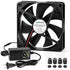140mm 25mm 12v 110v 240v PS5 x Computer Fan with AC Plug dc Variable Speed Dual Ball Bearing for Cooling PlayStation