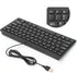 USB Wired Keyboard,78 Keys Mini Desktop Keyboard,Portable Ultra Thin Computer Keyboard,Low Noise Waterproof Mechanical Keyboard,Comfortable to Touch,for Computer Desktop PC Laptop(Black)