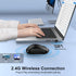ABCPOW 2.4GHz 3 4 1600 Wireless Mouse for Laptop Computer Mouse Wireless, Computer Mice Adjustable DPI Office Cordless