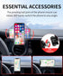 MaserWeller 2015-2024 360 Car Phone Holder for Toyota Tacoma Accessories, Rotation Phone Mount Compatible with MagSafe