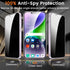 iPhone 14 Plus 6.7-Inch Privacy Screen Protector 3+3 Pack, Anti-Spy Tempered Glass, 9H Hardness, Bubble-Free, Case