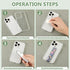 6 Pieces Phone Strap Grip Holder, Telescopic Finger Strap Stand for Most Smartphones (Blossom)